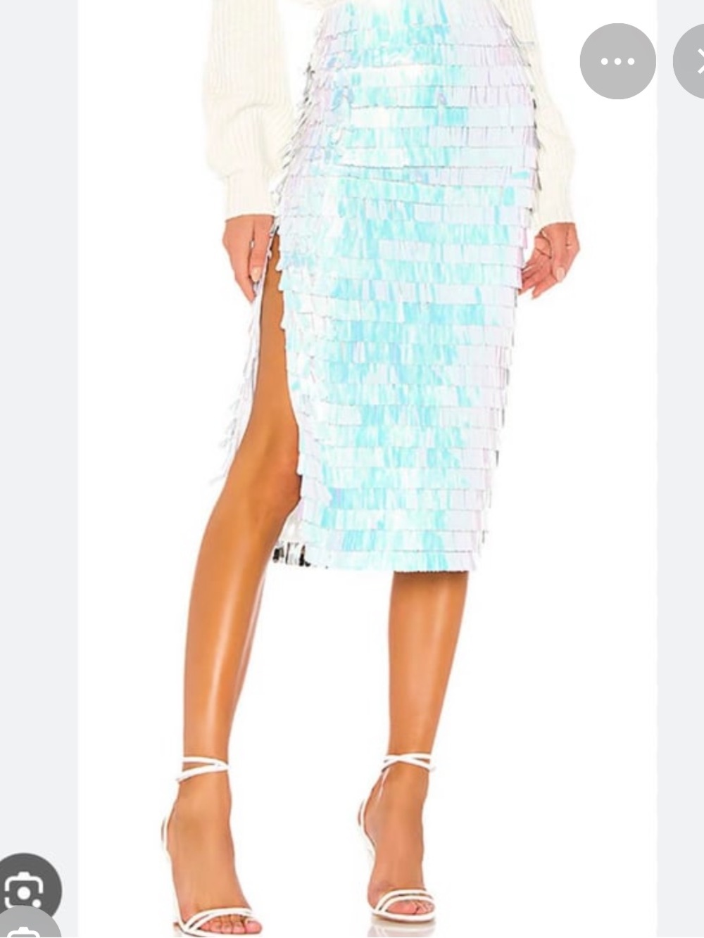 REVOLVE Iridescent Fringe Midi Skirt - Multi Pastel